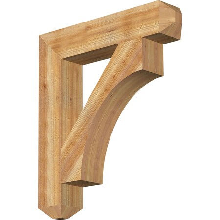 Ekena Millwork Westlake Craftsman Rough Sawn Bracket, Western Red Cedar, 6"W x 32"D x 36"H BKT06X32X36WTL04RWR